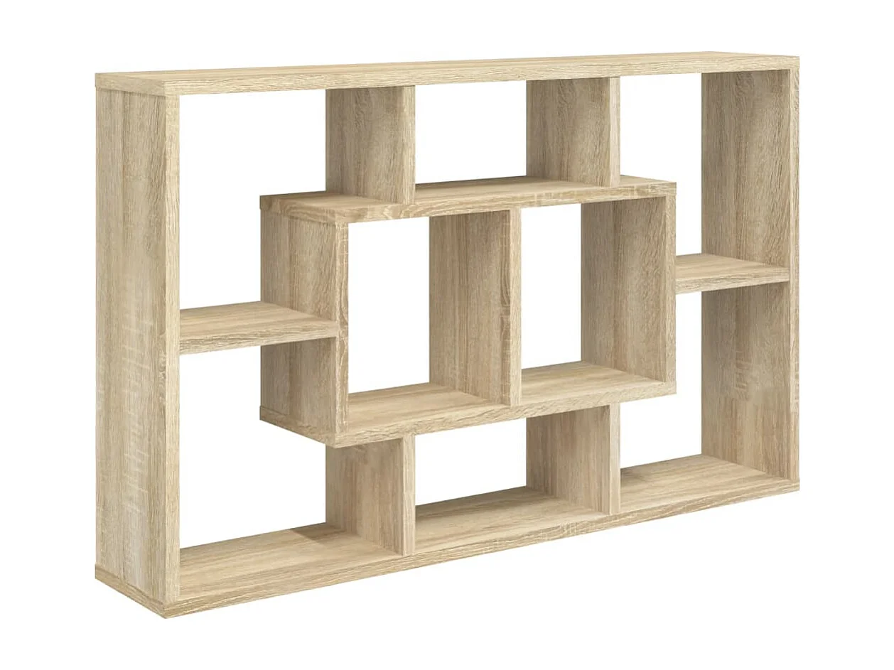 Estantería pared madera ingeniería roble Sonoma 85x16x52,5 cm