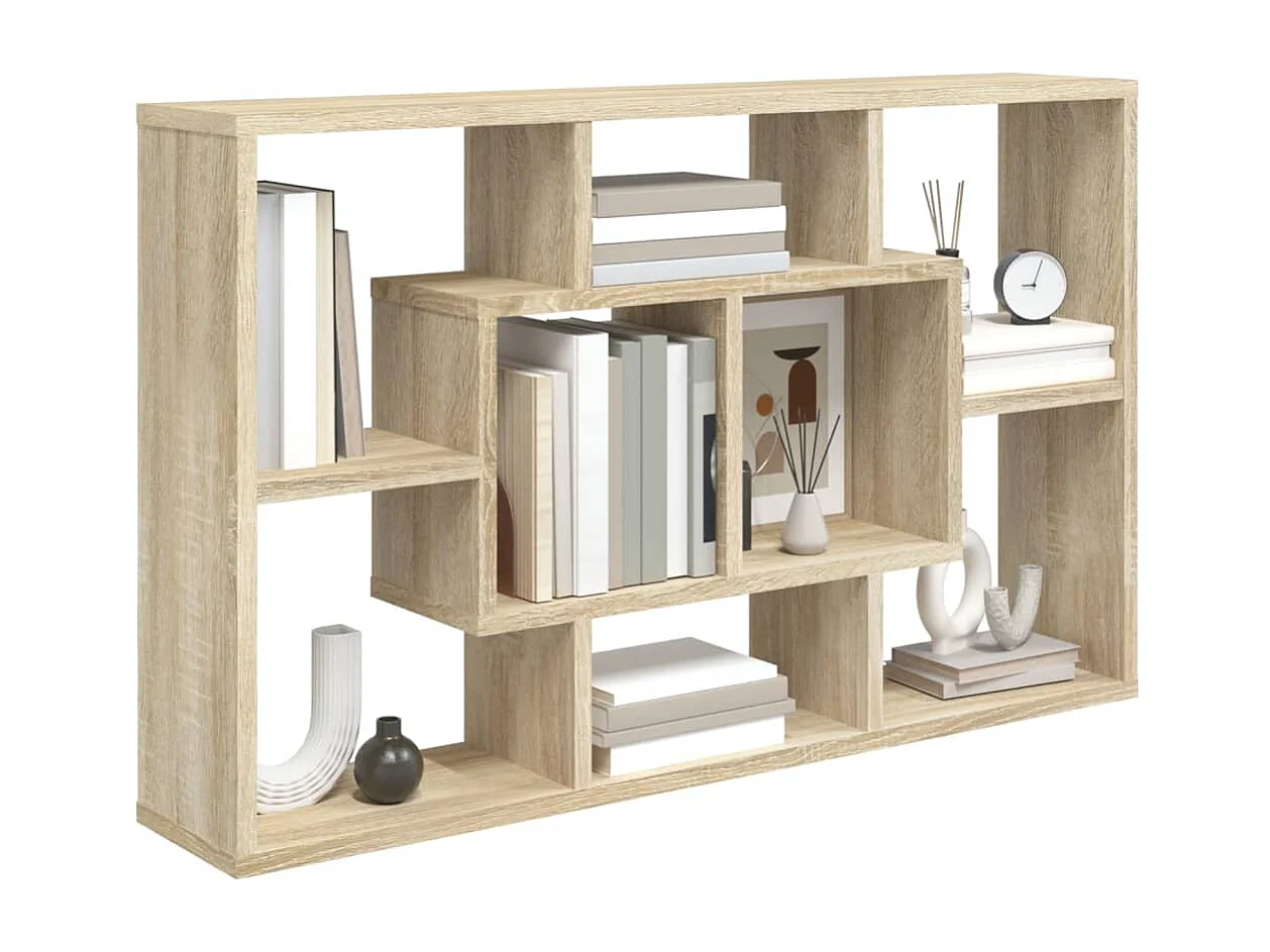 Estantería pared madera ingeniería roble Sonoma 85x16x52,5 cm