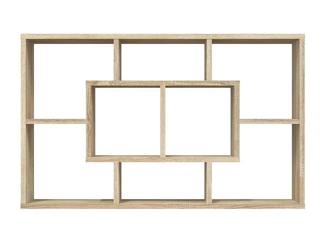 Estantería pared madera ingeniería roble Sonoma 85x16x52,5 cm
