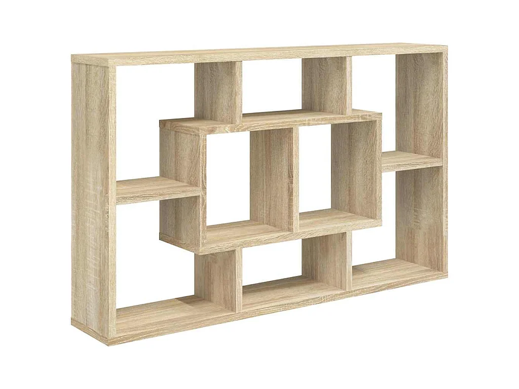 Mensola a Muro Rovere Sonoma 85x16x52,5 cm in Legno Multistrato