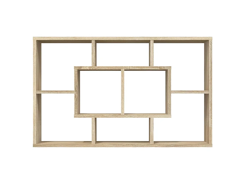 Mensola a Muro Rovere Sonoma 85x16x52,5 cm in Legno Multistrato