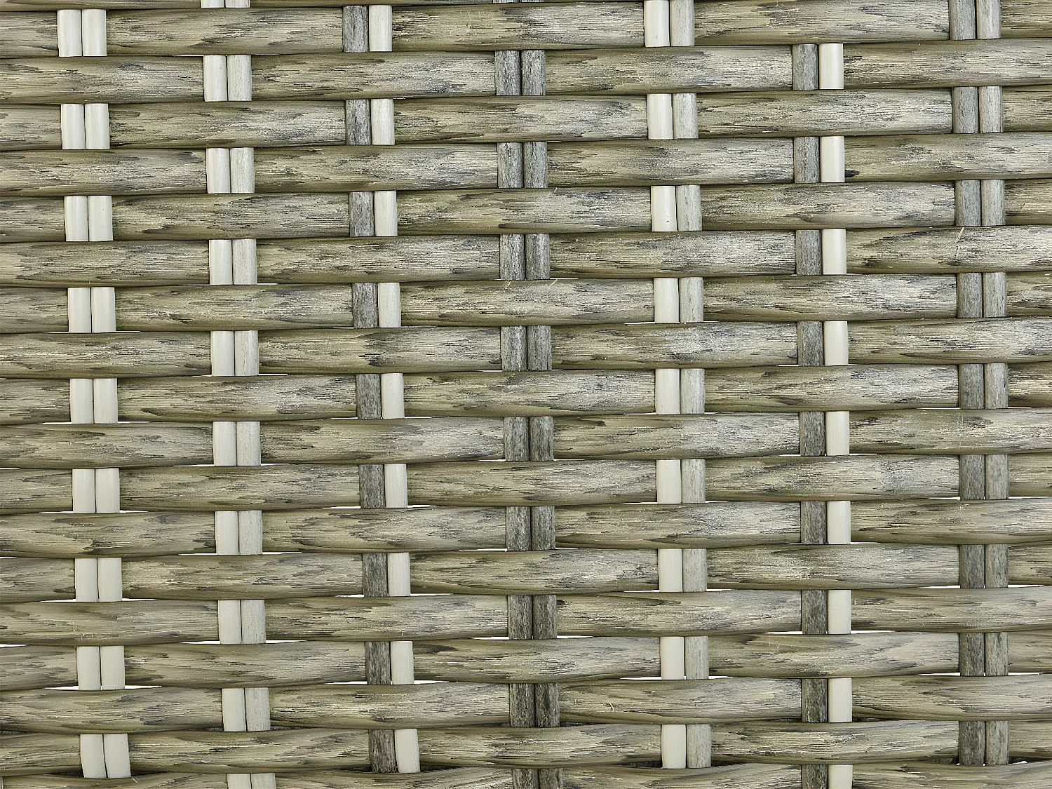 Lit extérieur pour jardin en résine tressée taupe Siesta - Jardideco