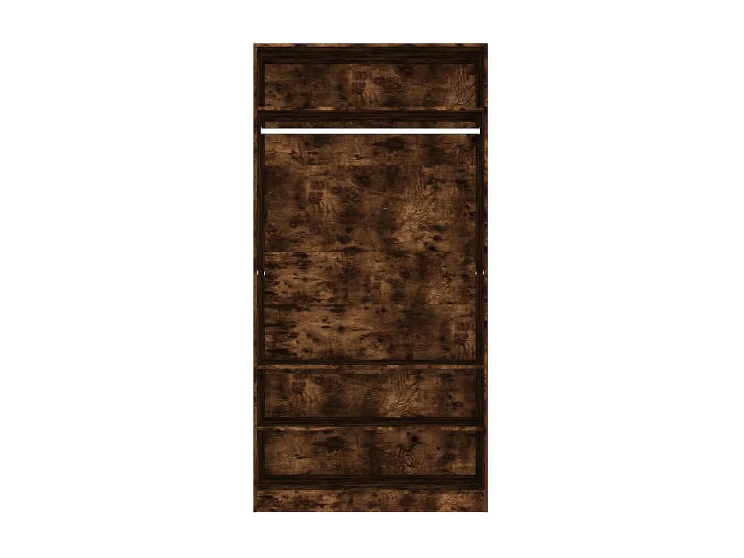 Garde-robe chêne fumé 100x50x200 cm bois d'ingénierie