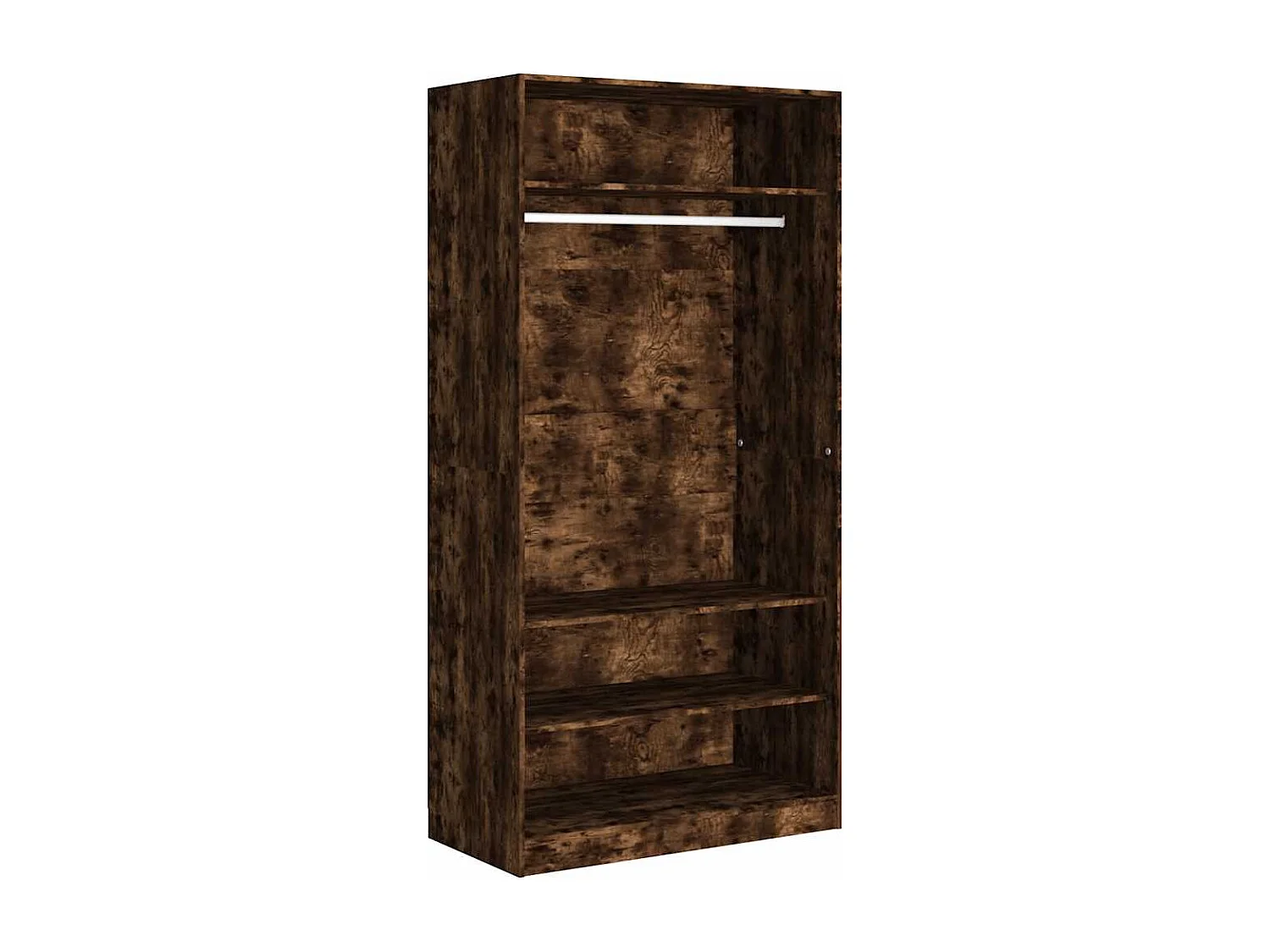 Garde-robe chêne fumé 100x50x200 cm bois d'ingénierie
