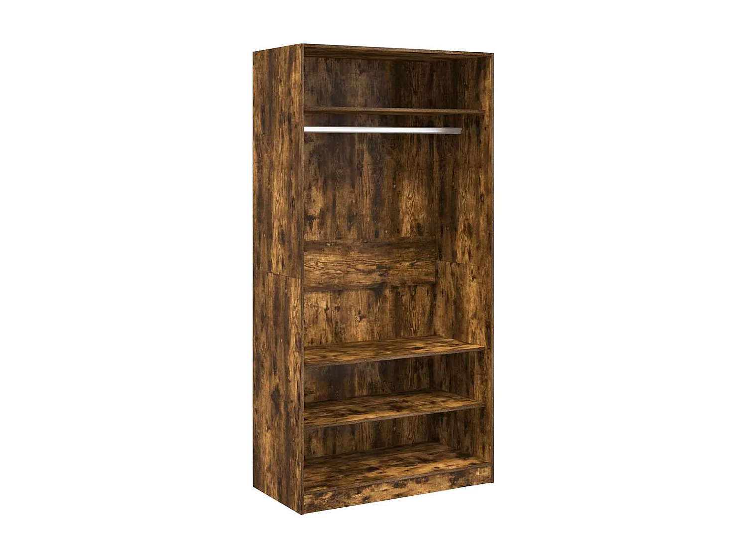 Kleiderschrank Räuchereiche 100x50x200 cm Holzwerkstoff