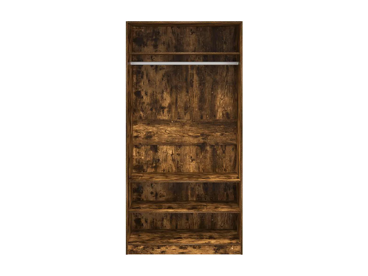 Kleiderschrank Räuchereiche 100x50x200 cm Holzwerkstoff