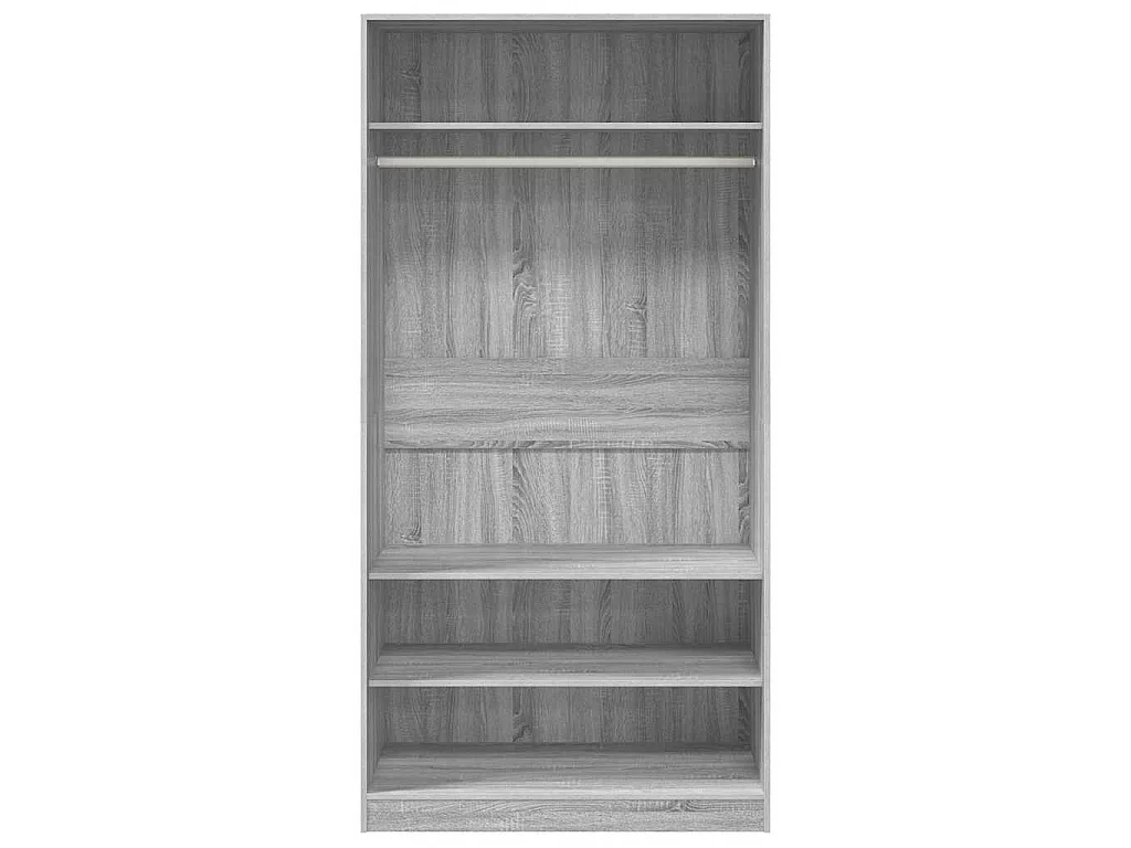 Garde-robe sonoma gris 100x50x200 cm bois d'ingénierie