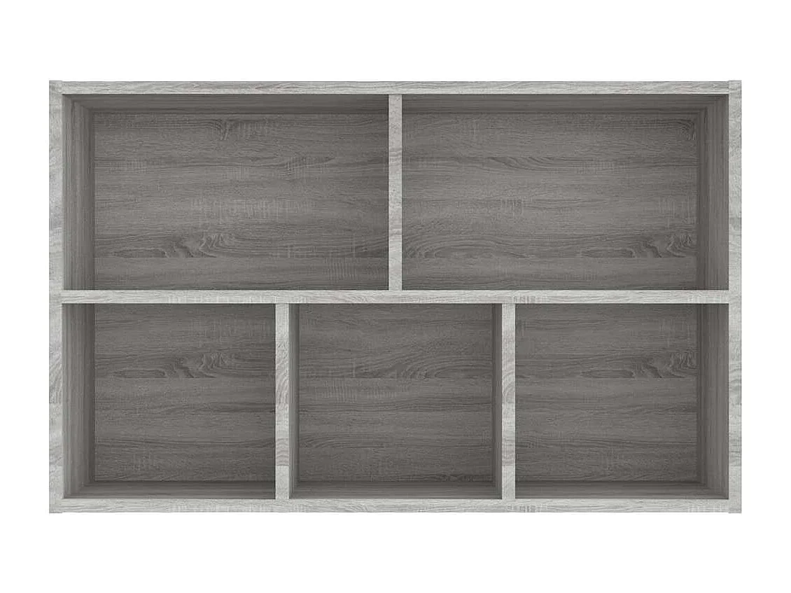 Bibliothèque/Buffet sonoma gris 50x25x80 cm bois d'ingénierie