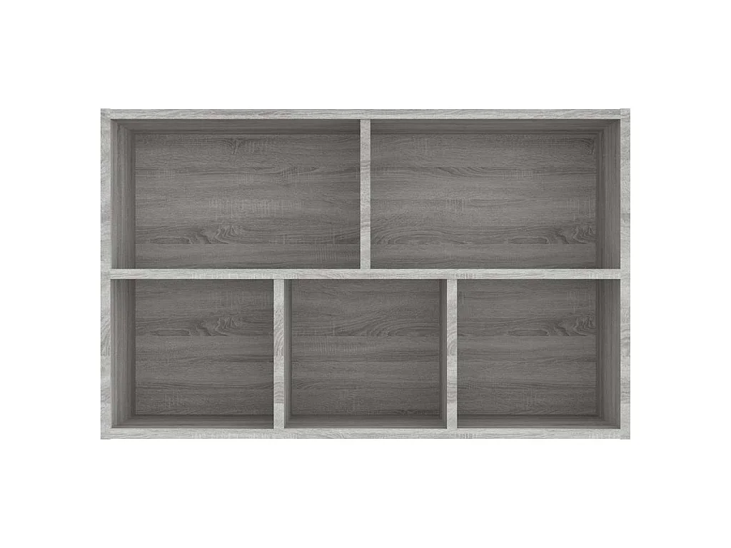 Bibliothèque/Buffet sonoma gris 50x25x80 cm bois d'ingénierie