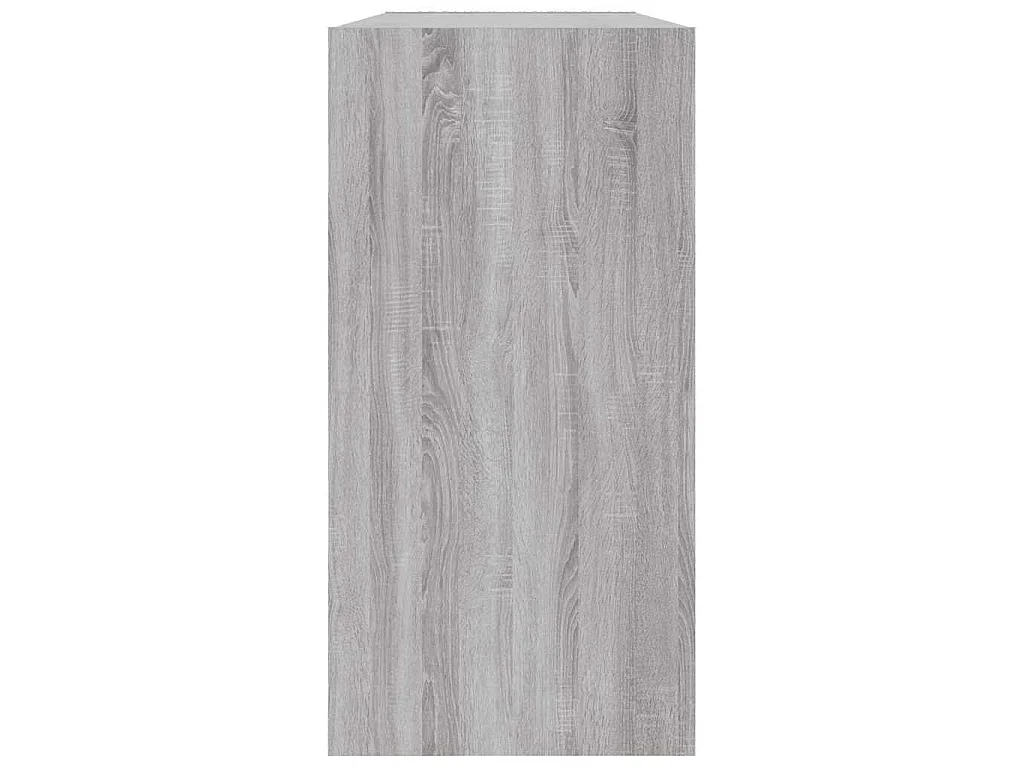 Bibliothèque/Buffet sonoma gris 50x25x80 cm bois d'ingénierie