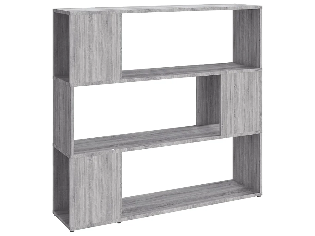 Bücherregal/Raumteiler Grau Sonoma 100x24x94 cm