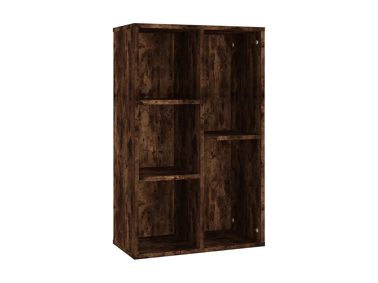 Boekenkast/dressoir 50x25x80 cm bewerkt hout gerookt eikenkleur