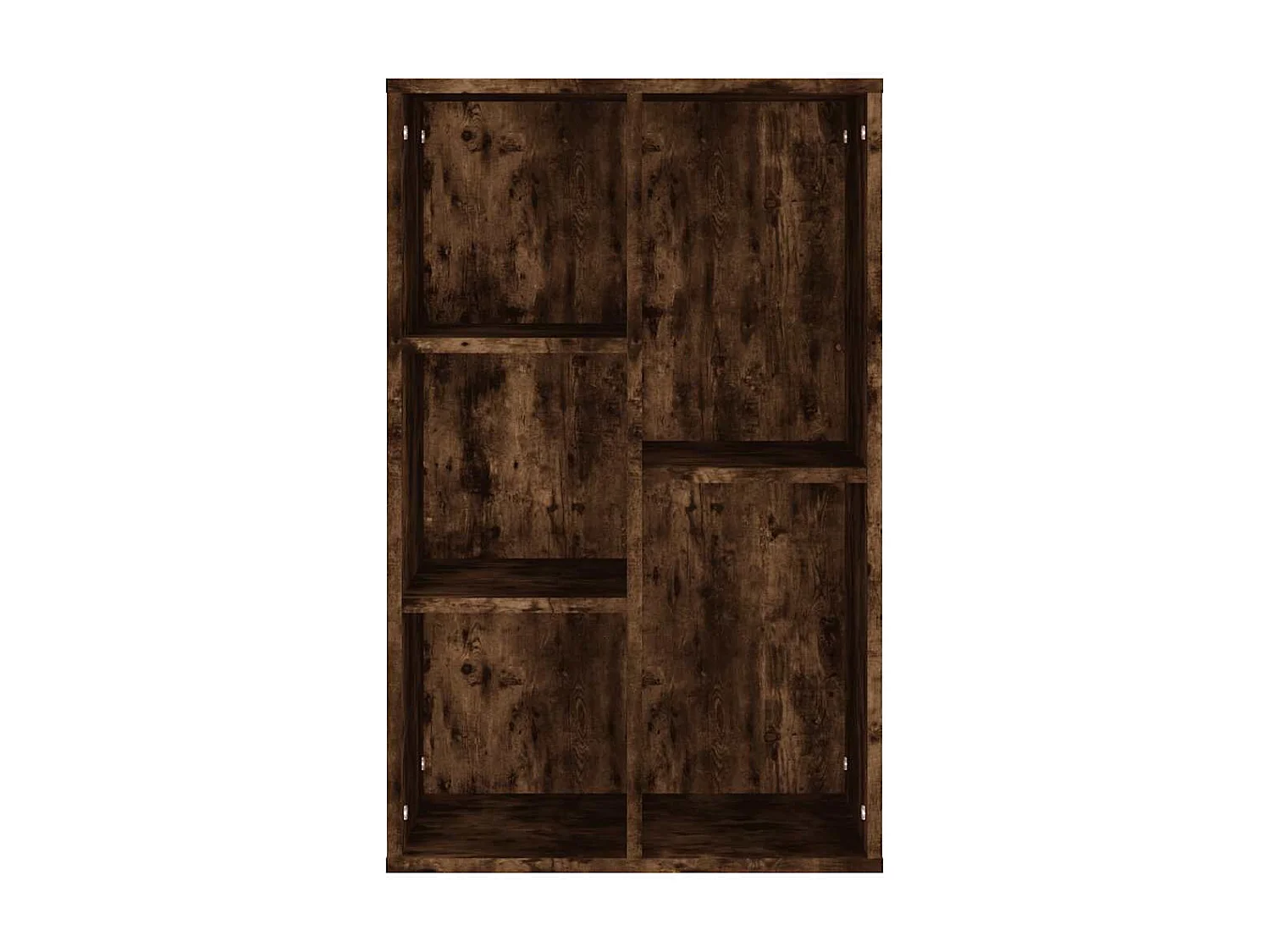 Boekenkast/dressoir 50x25x80 cm bewerkt hout gerookt eikenkleur