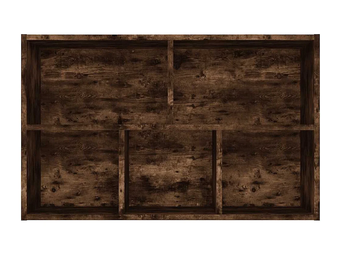 Boekenkast/dressoir 50x25x80 cm bewerkt hout gerookt eikenkleur