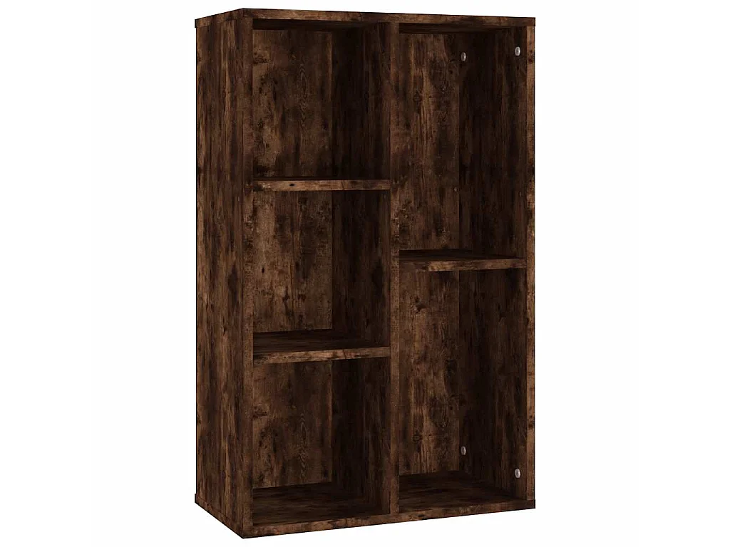Boekenkast/dressoir 50x25x80 cm bewerkt hout gerookt eikenkleur