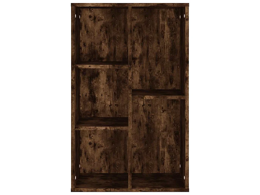 Boekenkast/dressoir 50x25x80 cm bewerkt hout gerookt eikenkleur