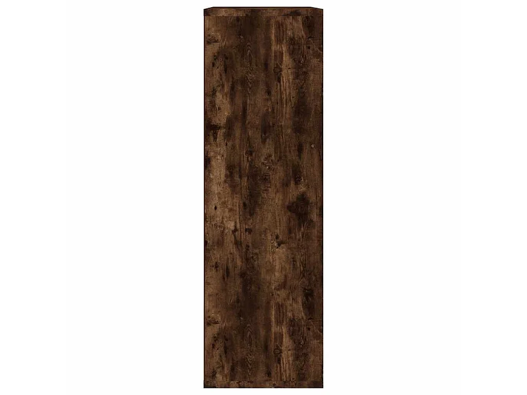 Boekenkast/dressoir 50x25x80 cm bewerkt hout gerookt eikenkleur