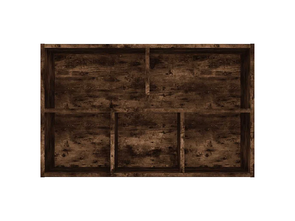 Boekenkast/dressoir 50x25x80 cm bewerkt hout gerookt eikenkleur