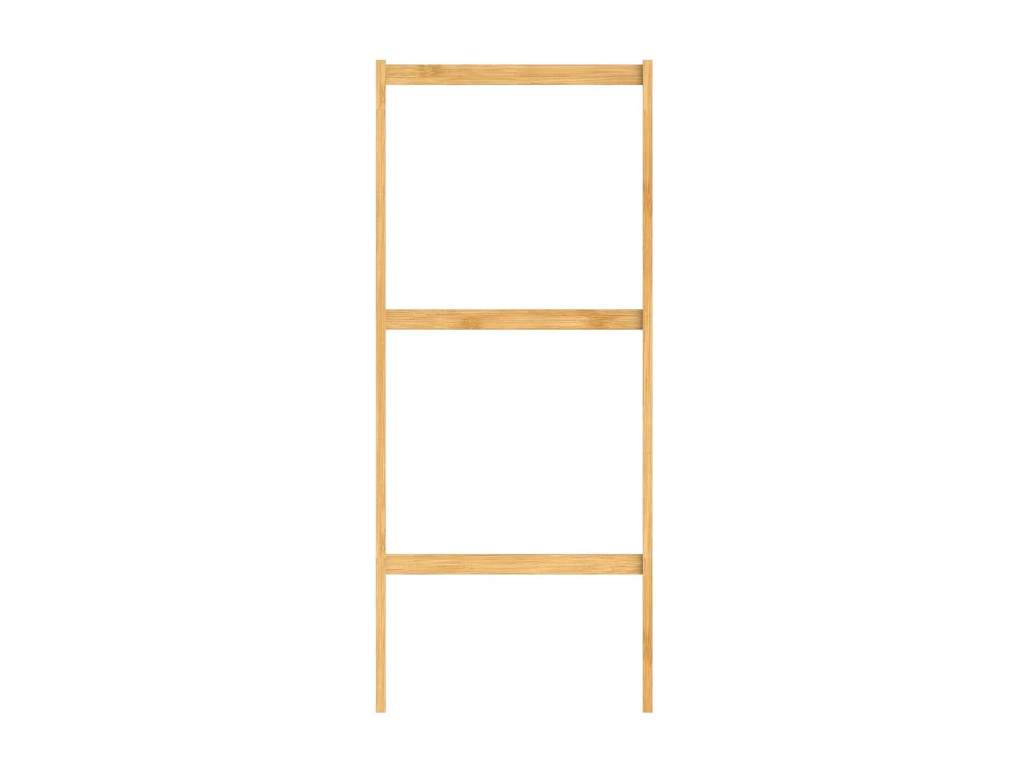 Scaffale da Bagno con 3 Scomparti Bambù 34x33x80 cm