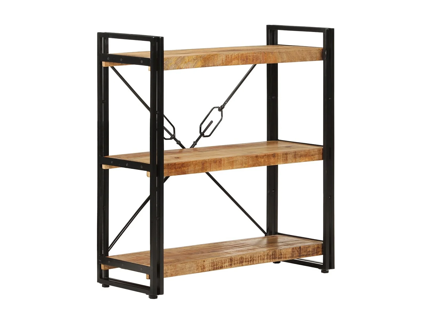 Estante c/ 3 prateleiras 77x30x80 cm mangueira maciça/ferro