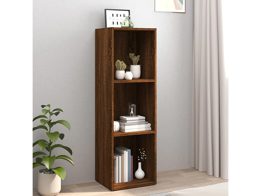 Bibliothèque/Meuble TV chêne marron 36x30x114cm bois ingénierie