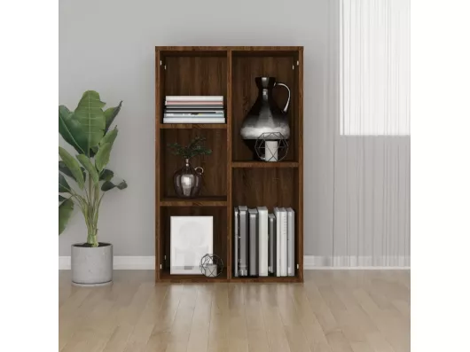 Kauf Unique Bücherregal/Sideboard Braun Eiche 50x25x80 cm Holzwerkstoff