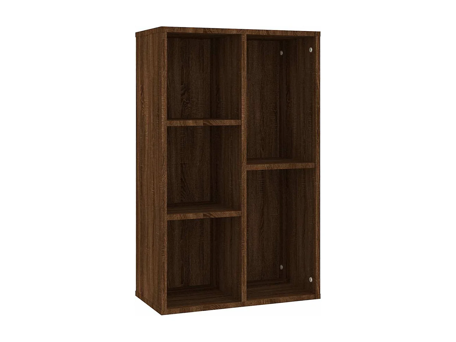 Bibliothèque/Buffet chêne marron 50x25x80 cm bois d'ingénierie