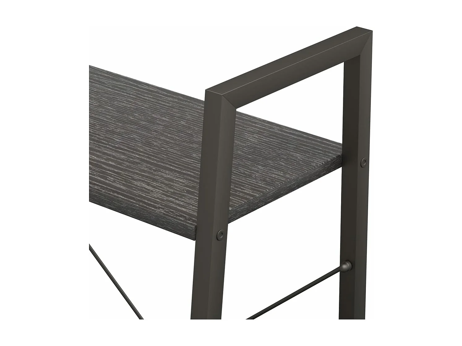 Opbergmeubel met 3 lagen 56x35x108 cm zwart