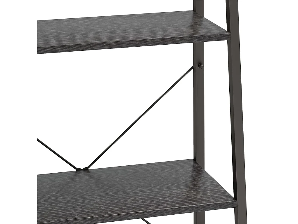 Étagère sur pied 3 niveaux Noir 56x35x108 cm