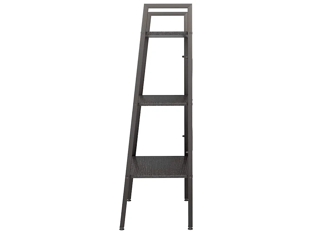 Étagère sur pied 3 niveaux Noir 56x35x108 cm