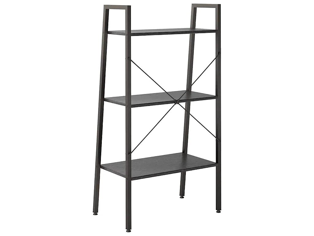 Étagère sur pied 3 niveaux Noir 56x35x108 cm