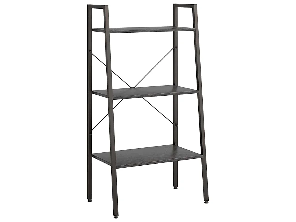 Étagère sur pied 3 niveaux Noir 56x35x108 cm