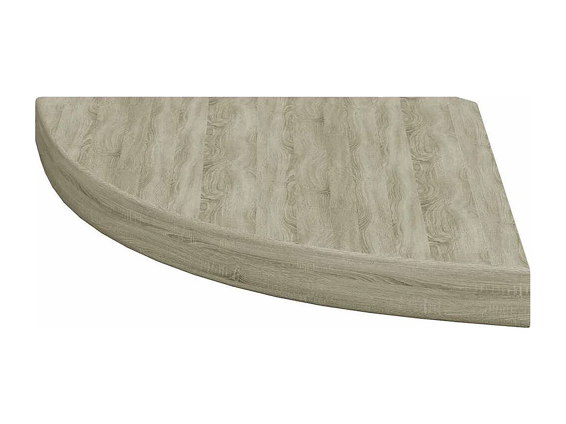 Étagère d'angle flottante chêne 35x35x3,8 cm MDF