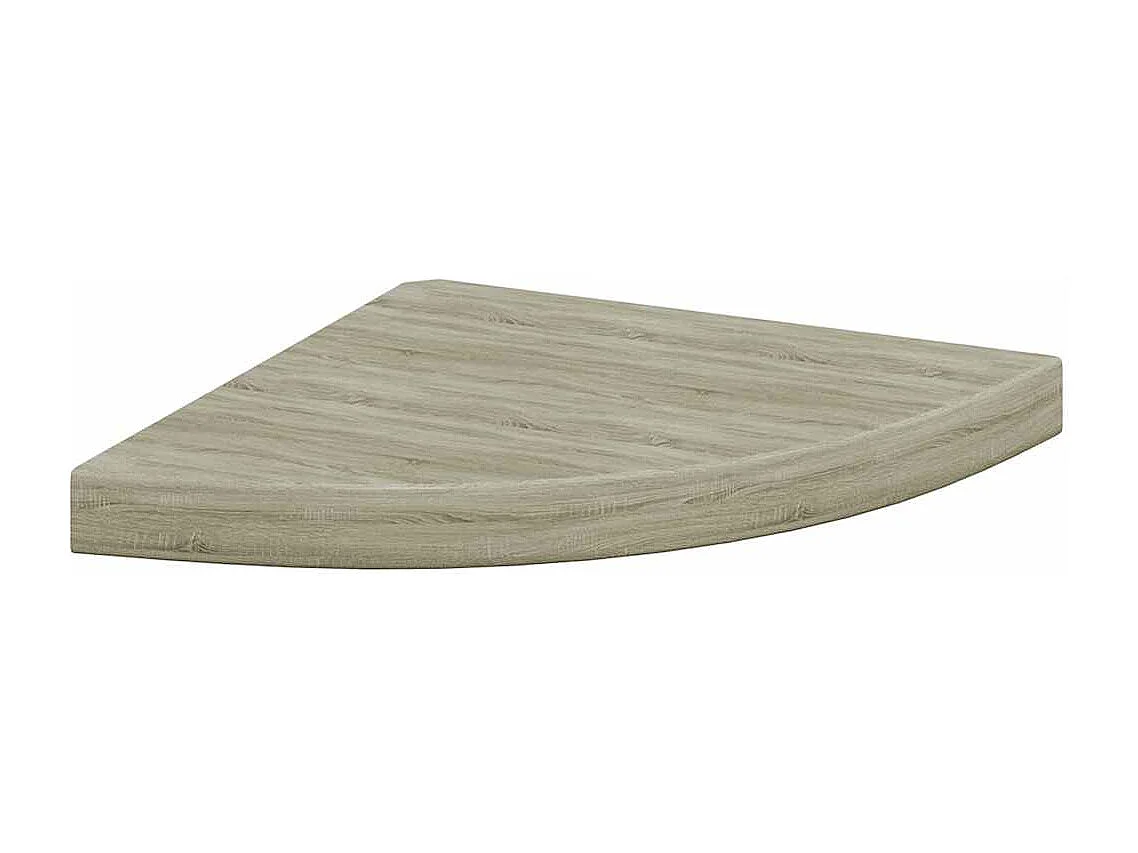 Eck-Schweberegal Eichen-Optik 35x35x3,8 cm MDF