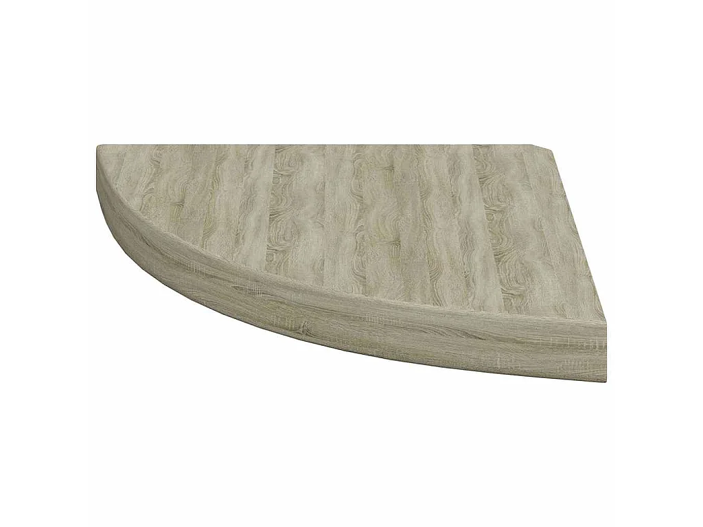 Étagère d'angle flottante chêne 35x35x3,8 cm MDF
