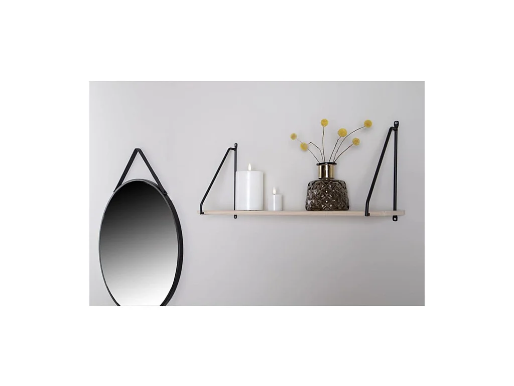 Étagère Emma Noir et naturel