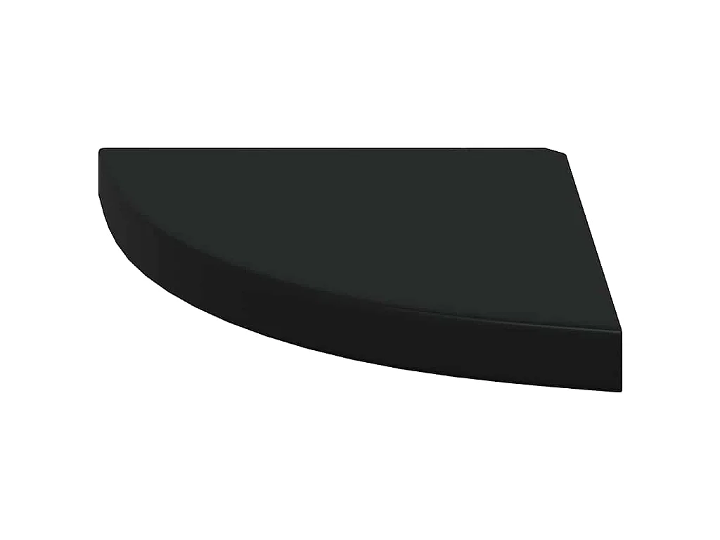 Étagères d'angle flottantes 4 pcs noir 35x35x3,8 cm MDF
