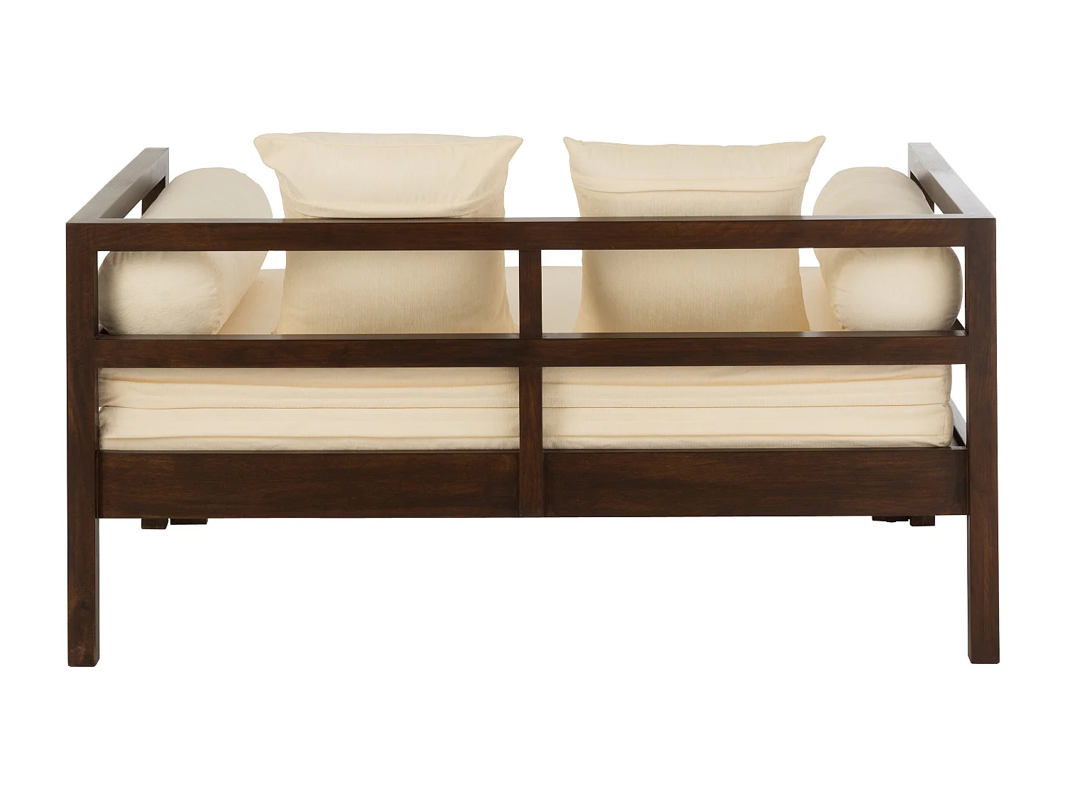 Canapé Banquette en Bois "Gavya" 163cm Brun Foncé