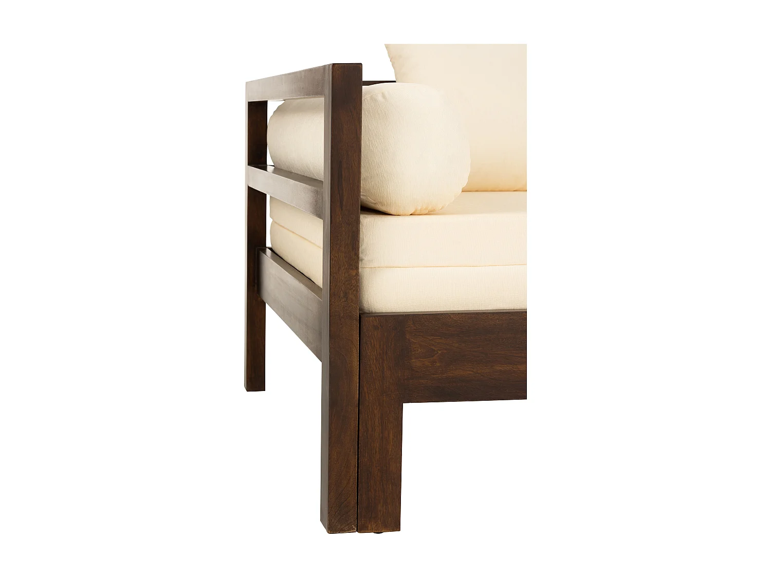 Canapé Banquette en Bois "Gavya" 163cm Brun Foncé