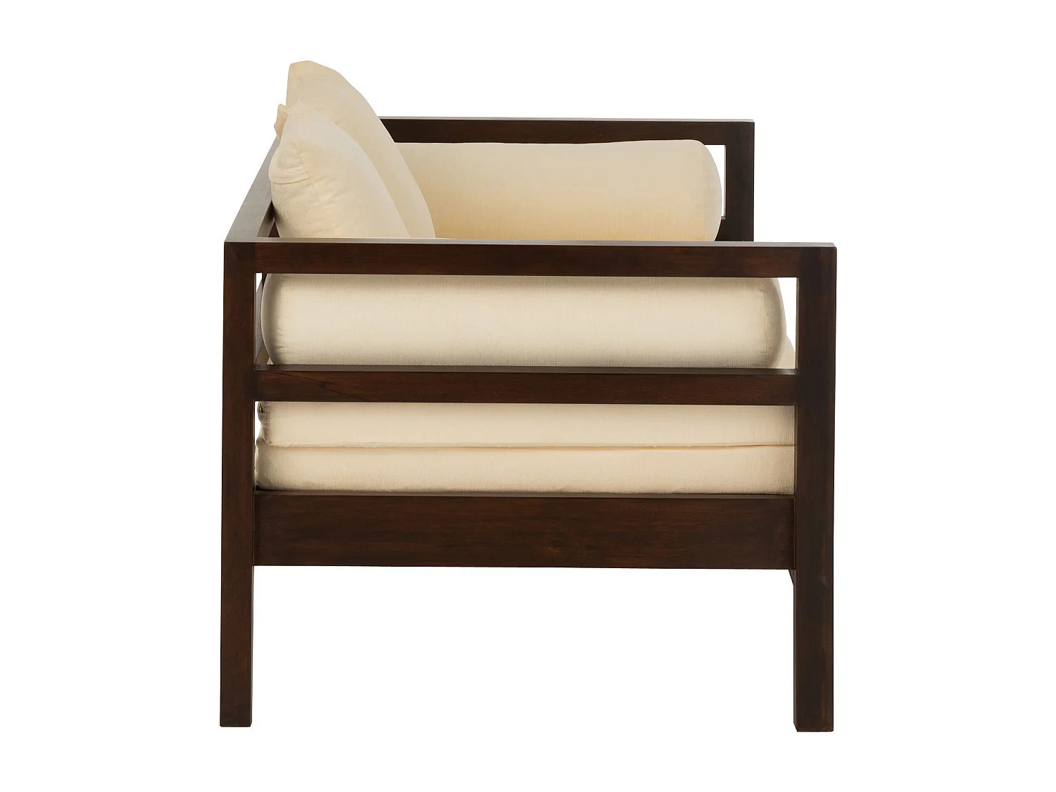 Canapé Banquette en Bois "Gavya" 163cm Brun Foncé