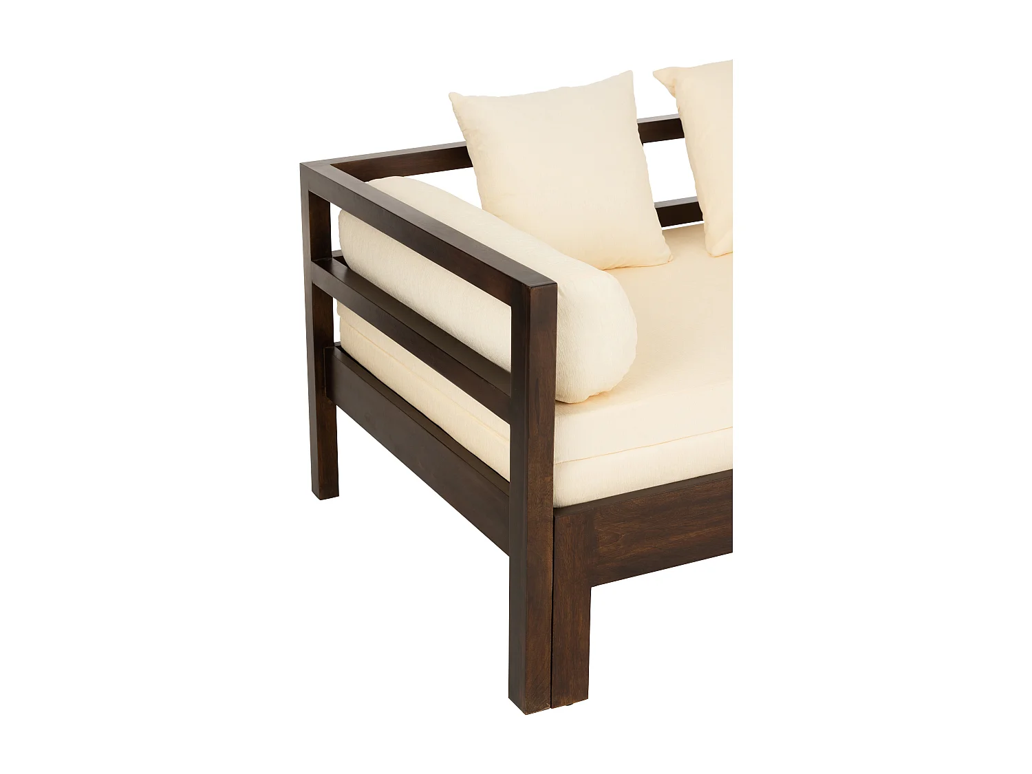 Canapé Banquette en Bois "Gavya" 163cm Brun Foncé