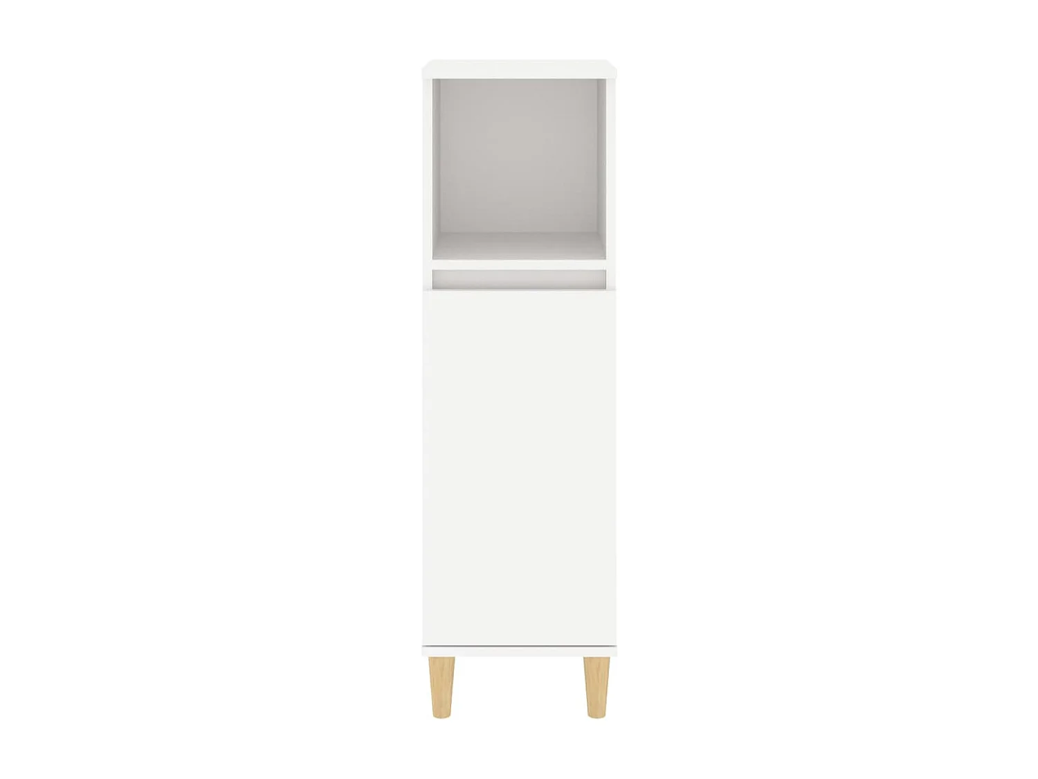 Armoire de salle de bain blanc 30x30x100 cm bois d'ingénierie