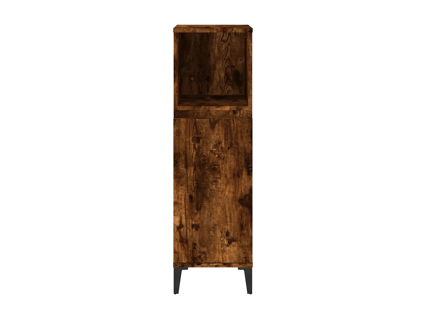 Armoire de bain chêne fumé 30x30x100 cm bois d'ingénierie