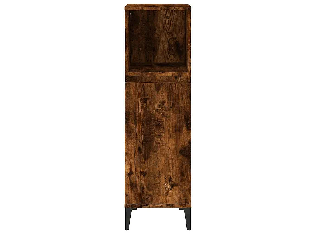 Badschrank Räuchereiche 30x30x100 cm Holzwerkstoff