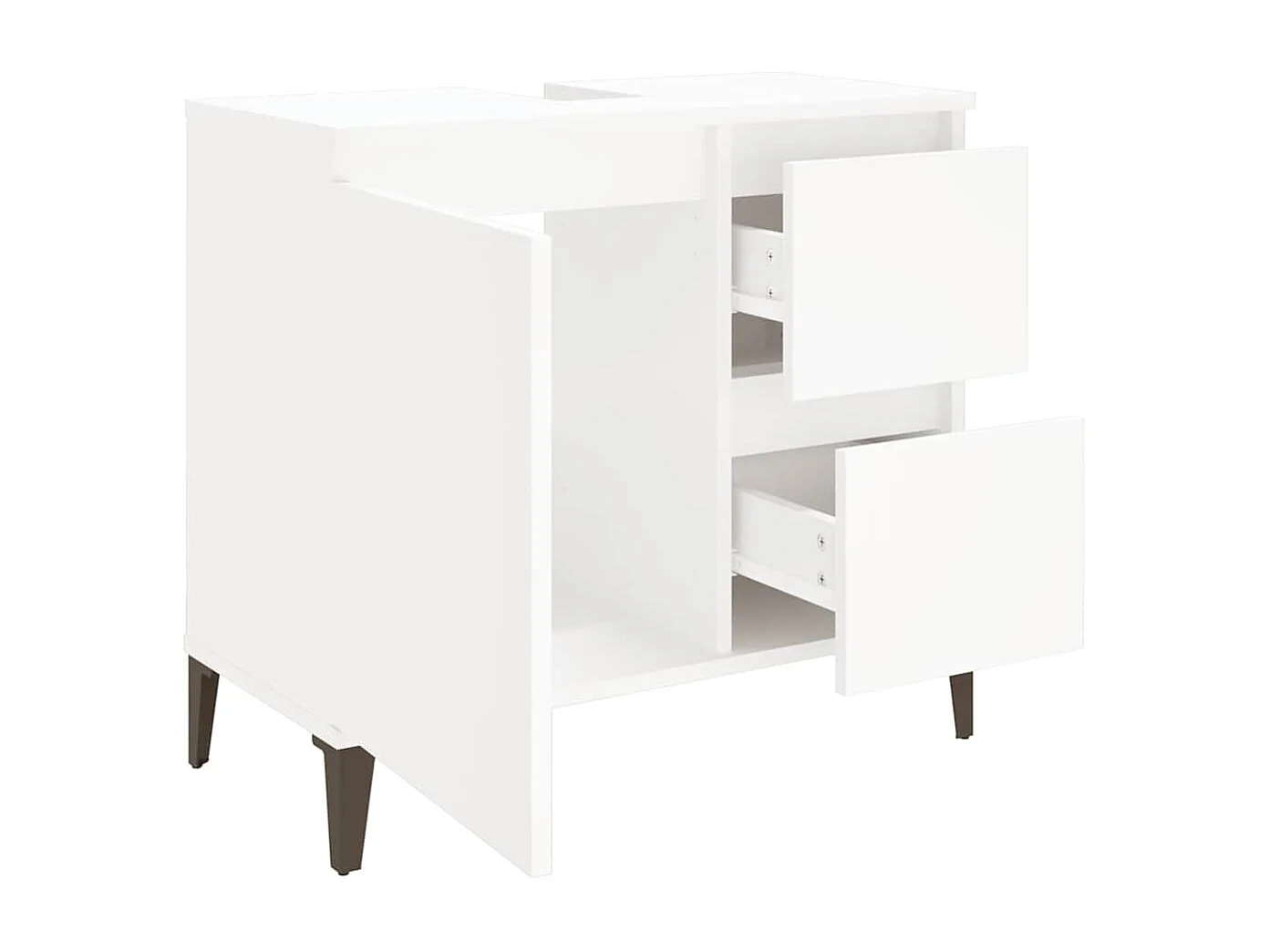 Armoire de salle de bain blanc 65x33x60 cm bois d'ingénierie