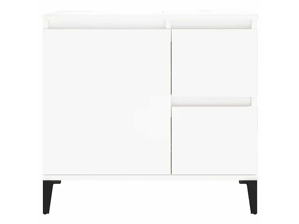 Armoire de salle de bain blanc 65x33x60 cm bois d'ingénierie