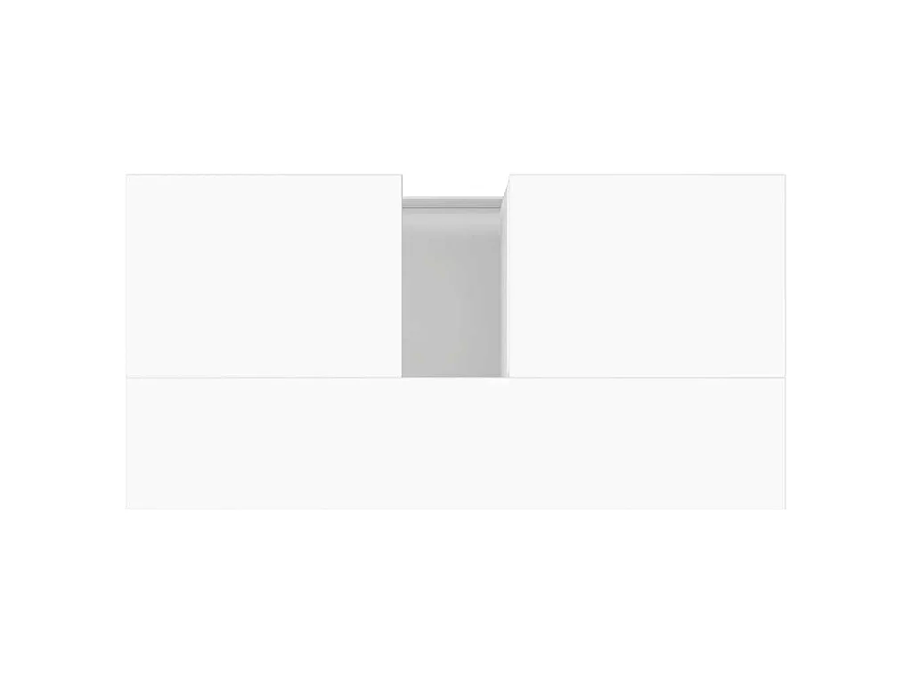 Armário de casa de banho 65x33x60cm derivados de madeira branco