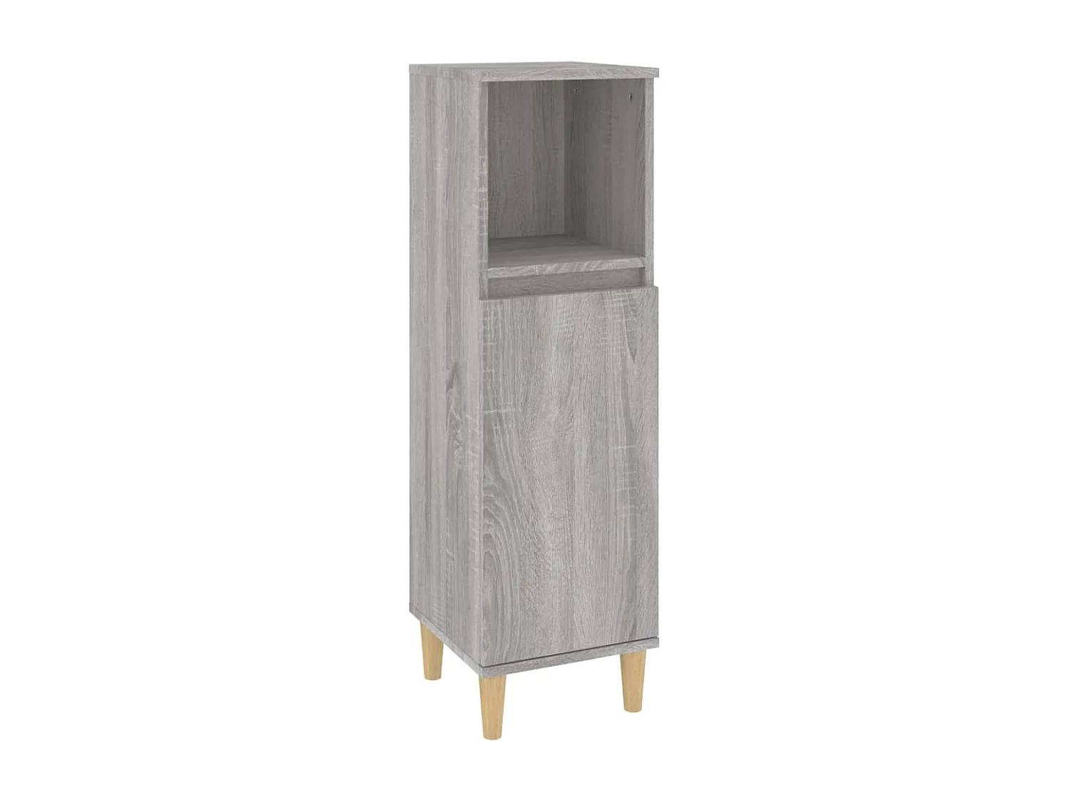 Armoire salle de bain sonoma gris 30x30x100 cm