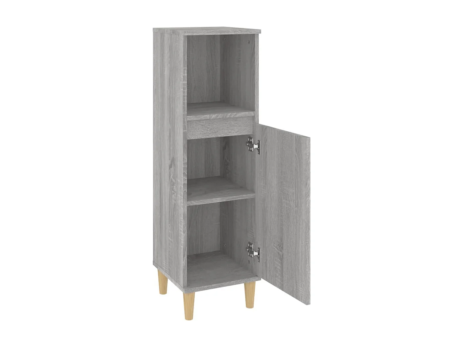 Armoire salle de bain sonoma gris 30x30x100 cm