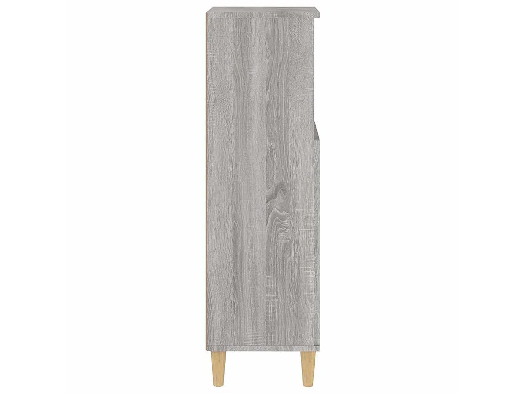 Armoire salle de bain sonoma gris 30x30x100 cm